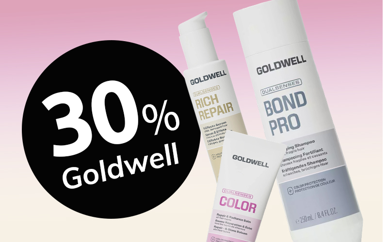 Goldwell 30% rabatt på professionell hårvård
